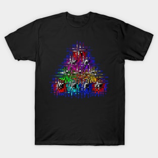 Creative Art in a Triangle Structure T-Shirt